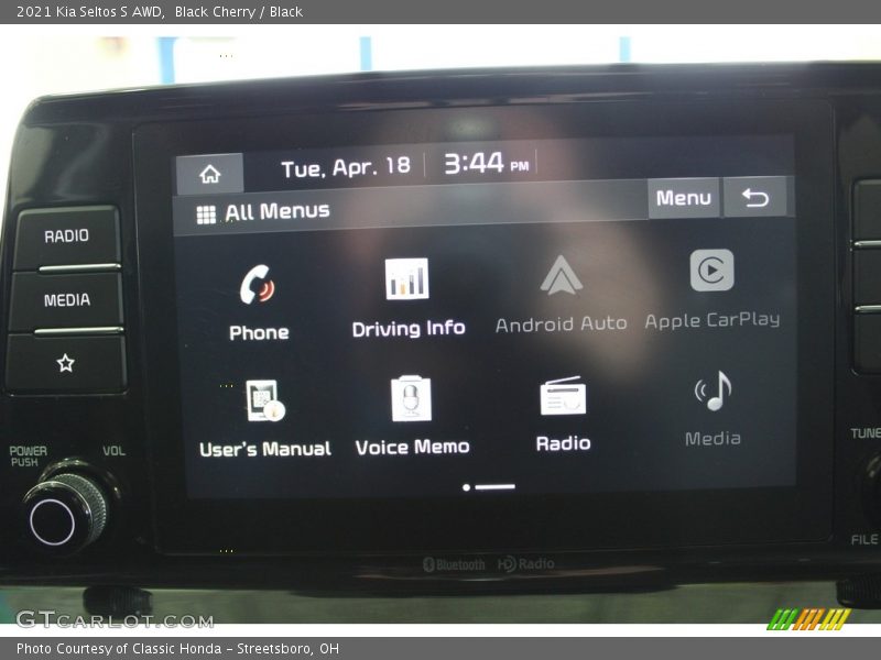 Black Cherry / Black 2021 Kia Seltos S AWD