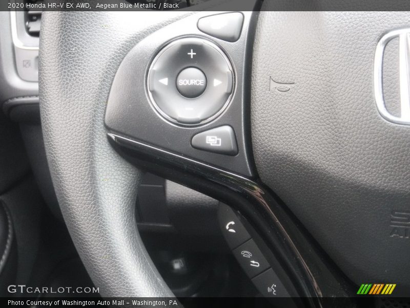 Aegean Blue Metallic / Black 2020 Honda HR-V EX AWD