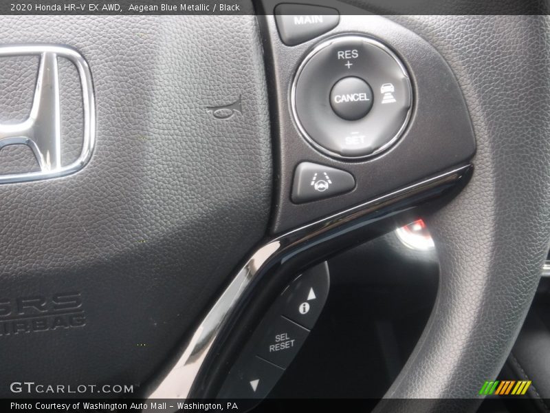 Aegean Blue Metallic / Black 2020 Honda HR-V EX AWD
