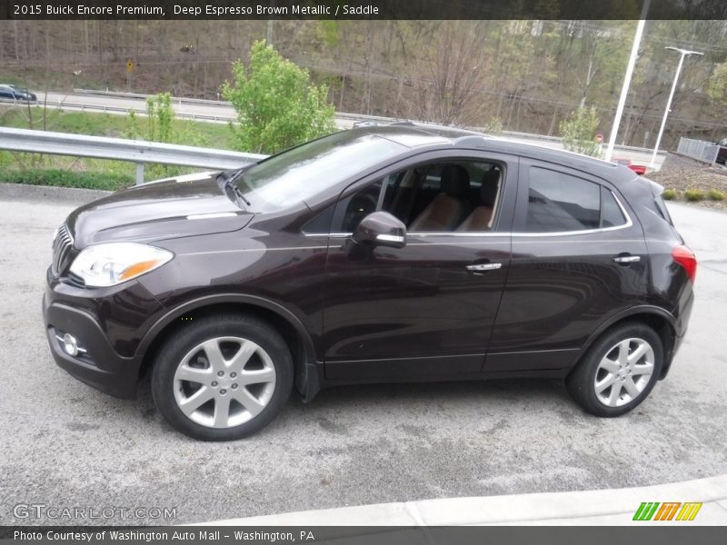 Deep Espresso Brown Metallic / Saddle 2015 Buick Encore Premium