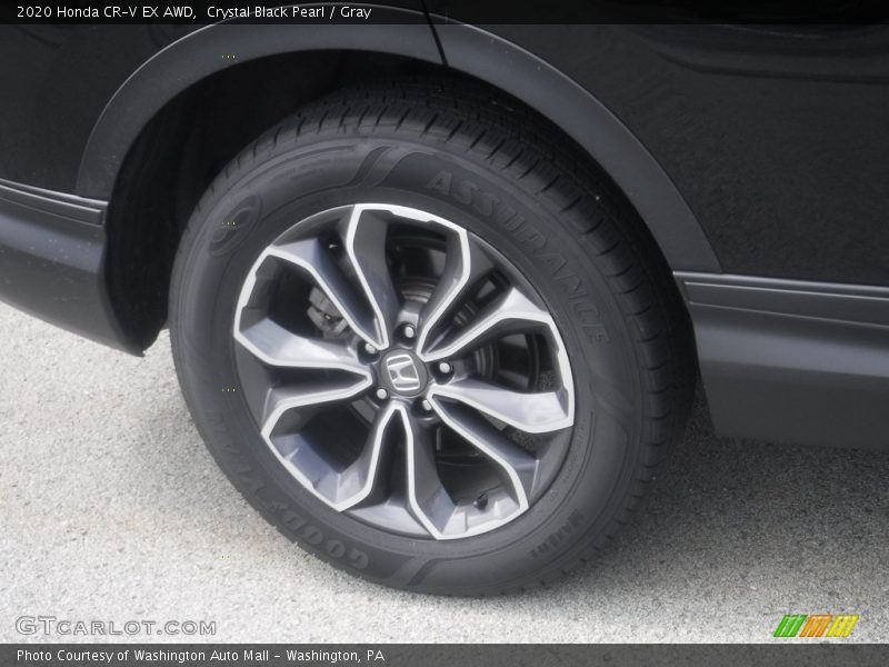 Crystal Black Pearl / Gray 2020 Honda CR-V EX AWD