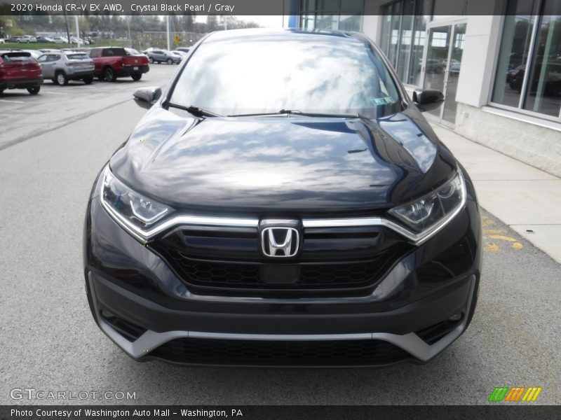 Crystal Black Pearl / Gray 2020 Honda CR-V EX AWD