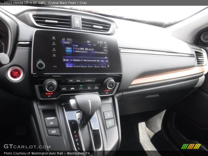 Crystal Black Pearl / Gray 2020 Honda CR-V EX AWD