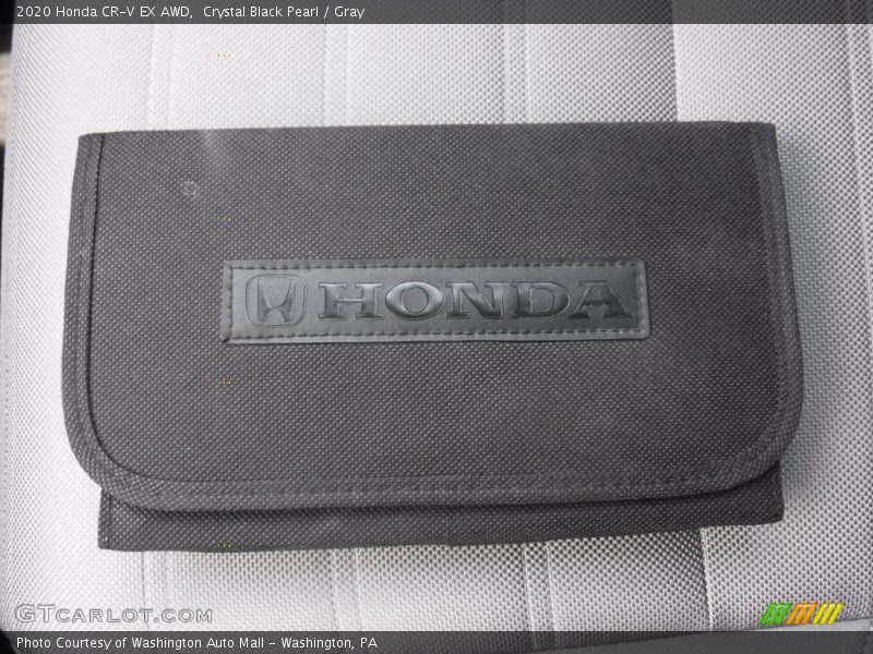 Crystal Black Pearl / Gray 2020 Honda CR-V EX AWD