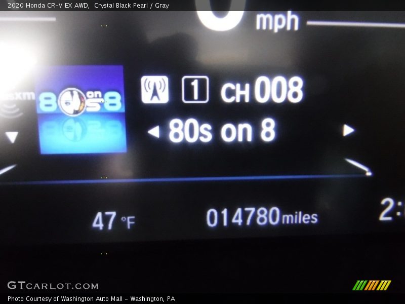 Crystal Black Pearl / Gray 2020 Honda CR-V EX AWD