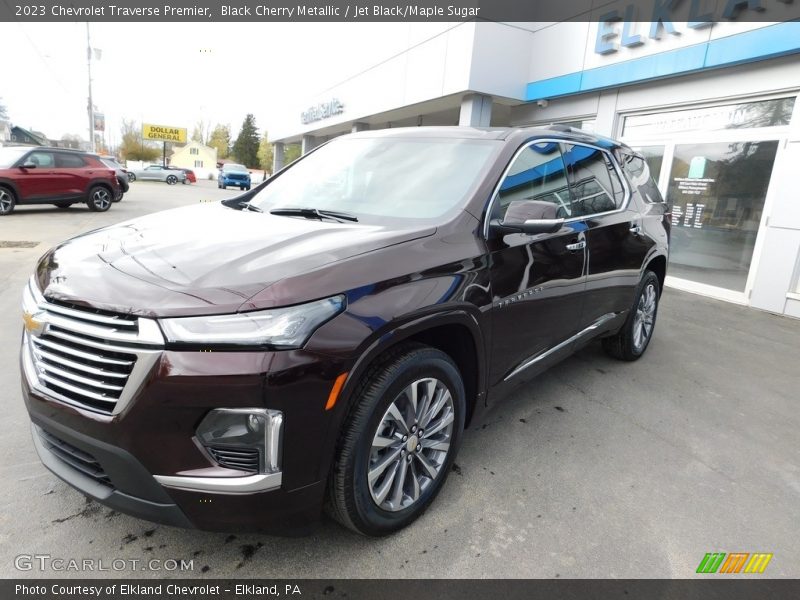 Black Cherry Metallic / Jet Black/Maple Sugar 2023 Chevrolet Traverse Premier