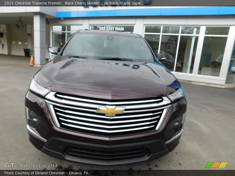 Black Cherry Metallic / Jet Black/Maple Sugar 2023 Chevrolet Traverse Premier