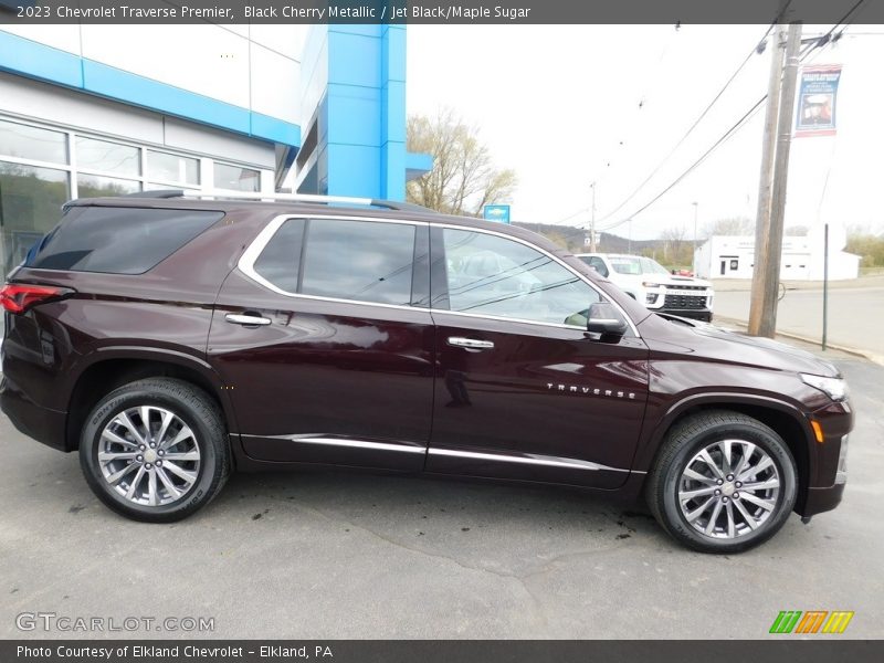 Black Cherry Metallic / Jet Black/Maple Sugar 2023 Chevrolet Traverse Premier