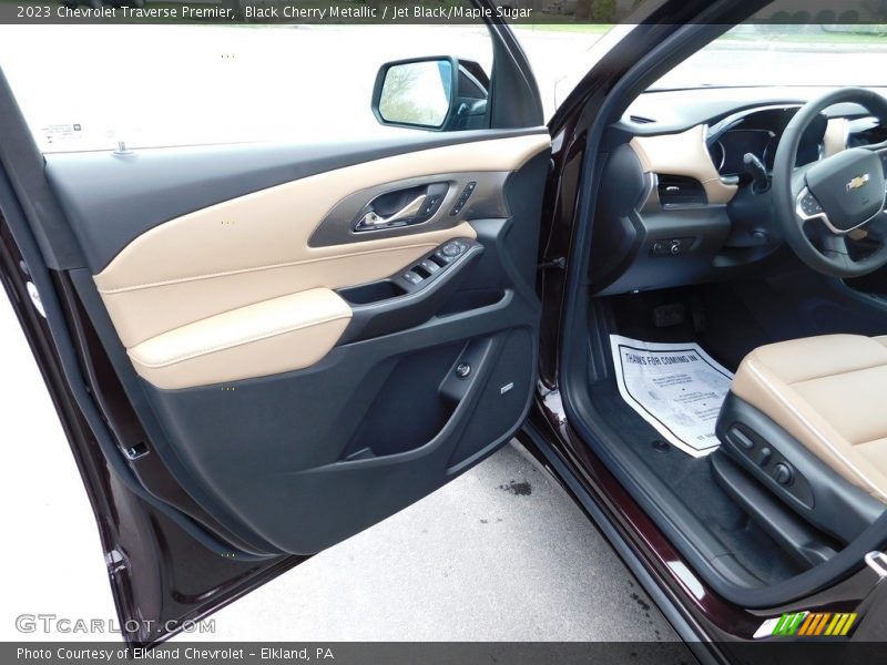 Black Cherry Metallic / Jet Black/Maple Sugar 2023 Chevrolet Traverse Premier