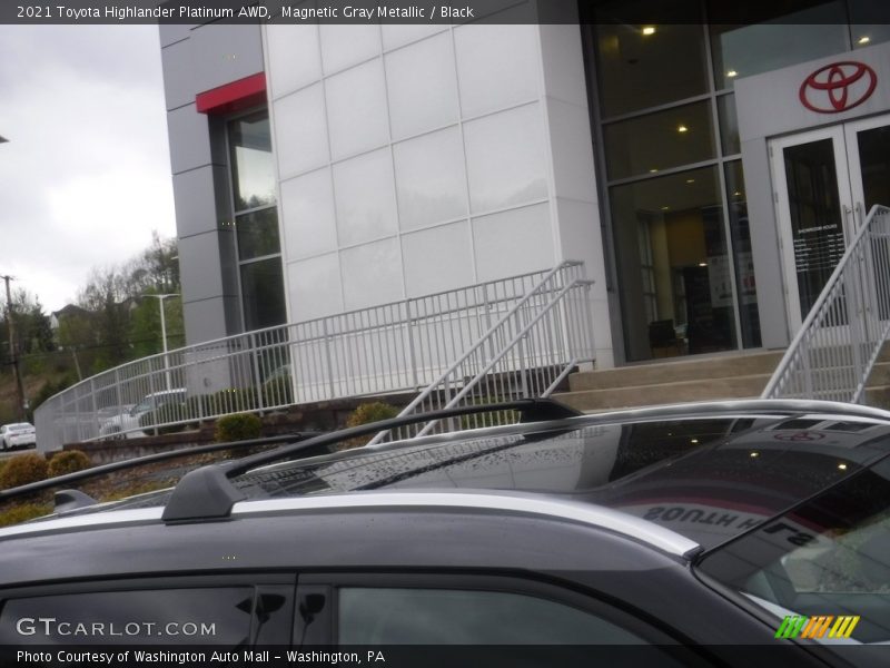 Magnetic Gray Metallic / Black 2021 Toyota Highlander Platinum AWD