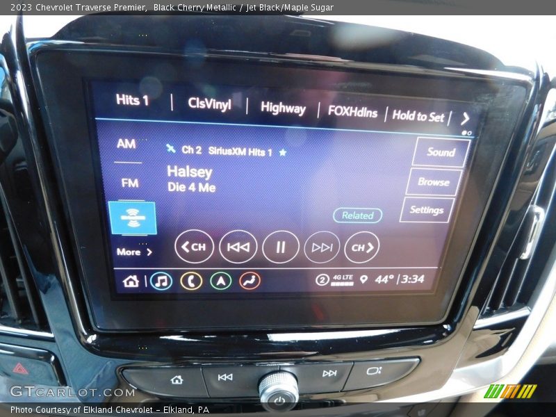 Black Cherry Metallic / Jet Black/Maple Sugar 2023 Chevrolet Traverse Premier