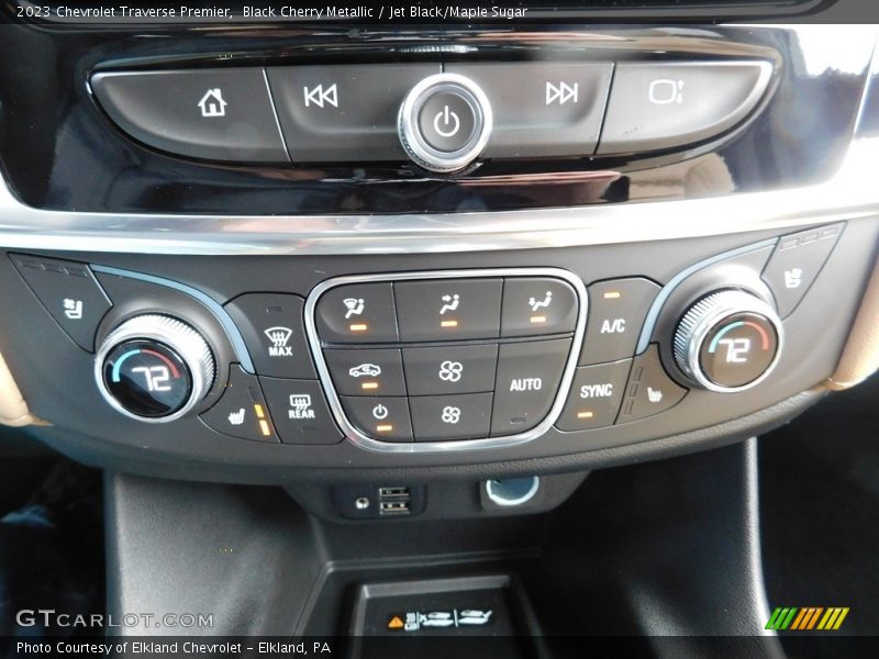 Controls of 2023 Traverse Premier