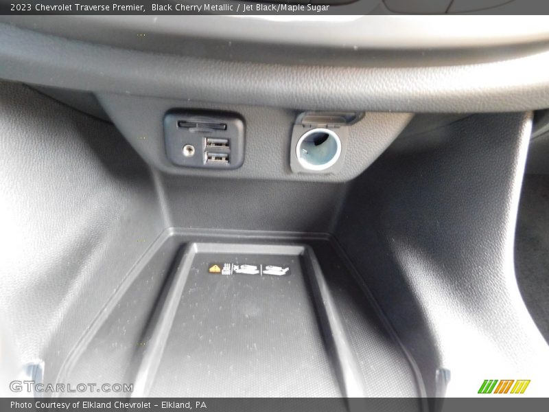 Black Cherry Metallic / Jet Black/Maple Sugar 2023 Chevrolet Traverse Premier