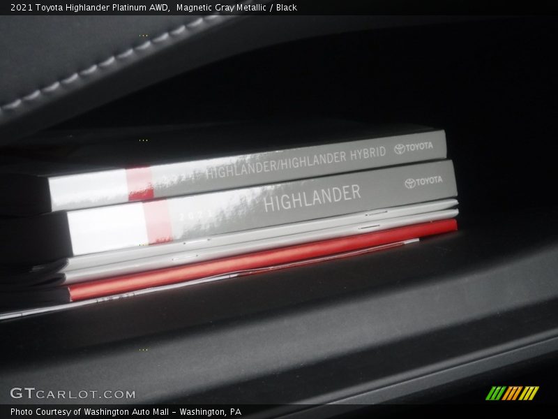 Magnetic Gray Metallic / Black 2021 Toyota Highlander Platinum AWD