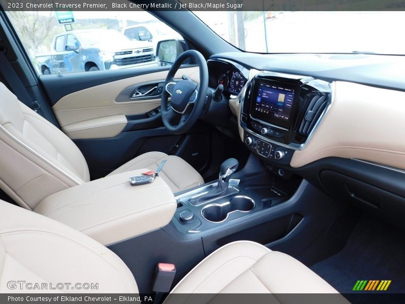 Black Cherry Metallic / Jet Black/Maple Sugar 2023 Chevrolet Traverse Premier
