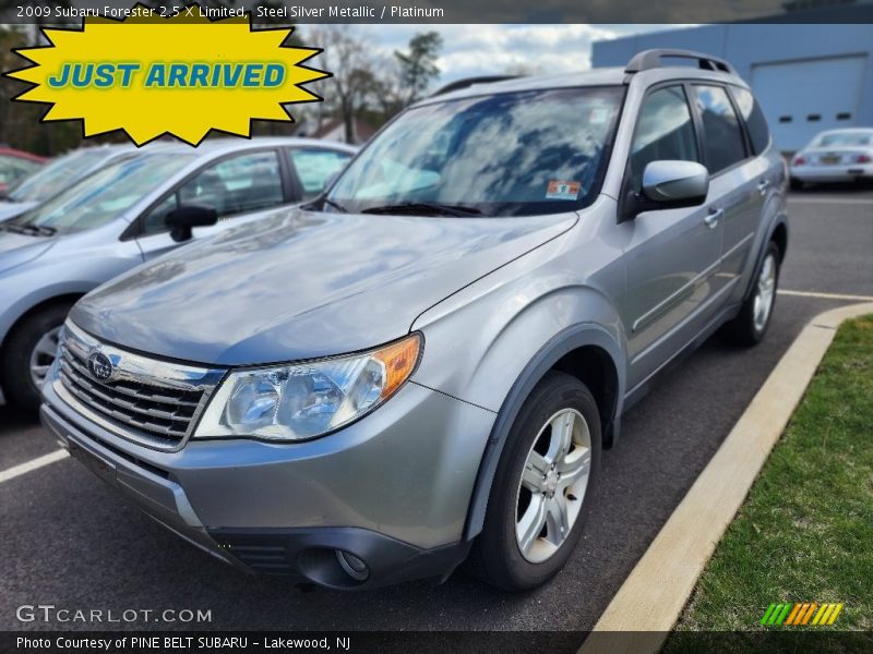 Steel Silver Metallic / Platinum 2009 Subaru Forester 2.5 X Limited
