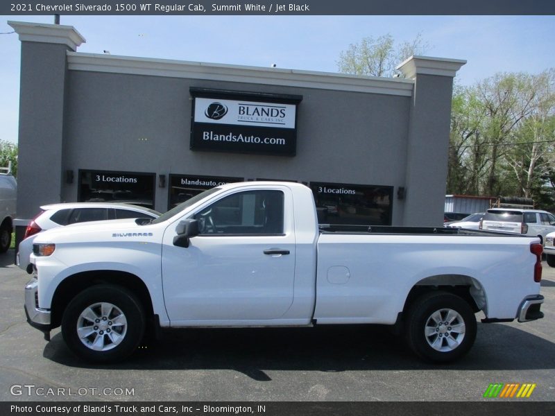 Summit White / Jet Black 2021 Chevrolet Silverado 1500 WT Regular Cab