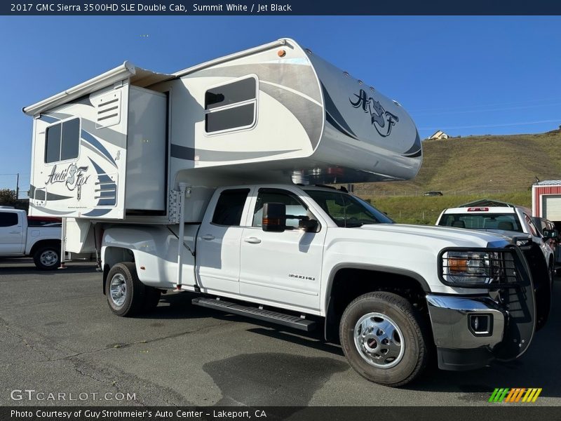 Summit White / Jet Black 2017 GMC Sierra 3500HD SLE Double Cab