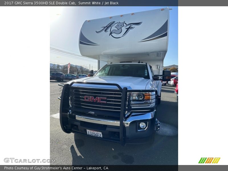 Summit White / Jet Black 2017 GMC Sierra 3500HD SLE Double Cab