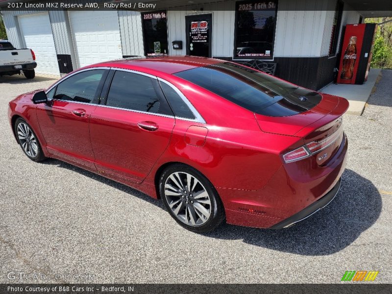 Ruby Red / Ebony 2017 Lincoln MKZ Reserve AWD