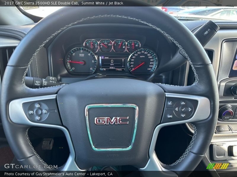 Summit White / Jet Black 2017 GMC Sierra 3500HD SLE Double Cab