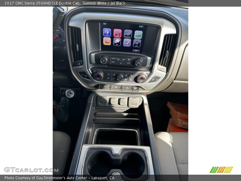 Summit White / Jet Black 2017 GMC Sierra 3500HD SLE Double Cab