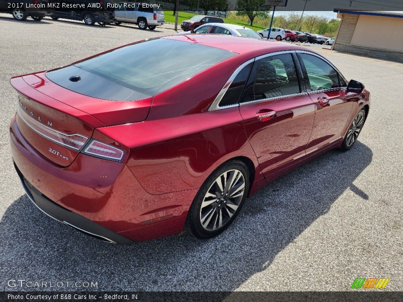 Ruby Red / Ebony 2017 Lincoln MKZ Reserve AWD