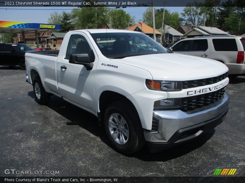 Summit White / Jet Black 2021 Chevrolet Silverado 1500 WT Regular Cab