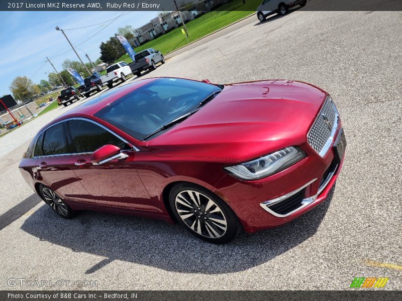 Ruby Red / Ebony 2017 Lincoln MKZ Reserve AWD