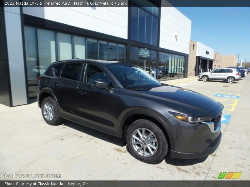Machine Gray Metallic / Black 2023 Mazda CX-5 S Preferred AWD