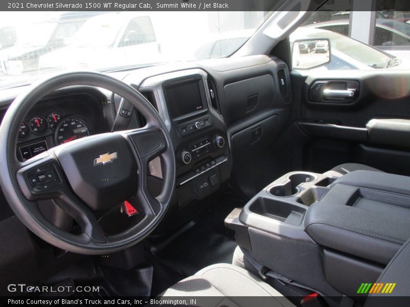 Summit White / Jet Black 2021 Chevrolet Silverado 1500 WT Regular Cab