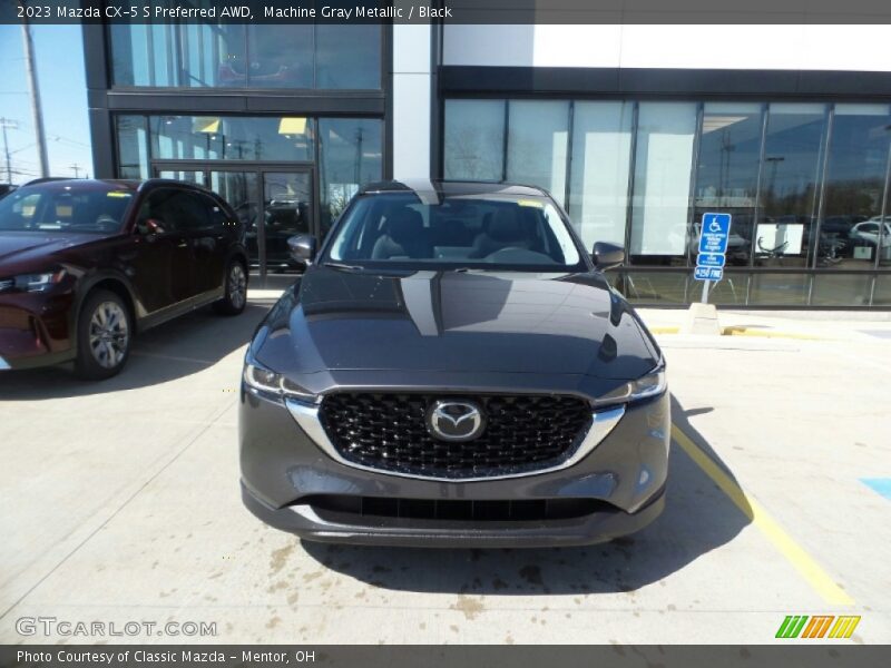 Machine Gray Metallic / Black 2023 Mazda CX-5 S Preferred AWD