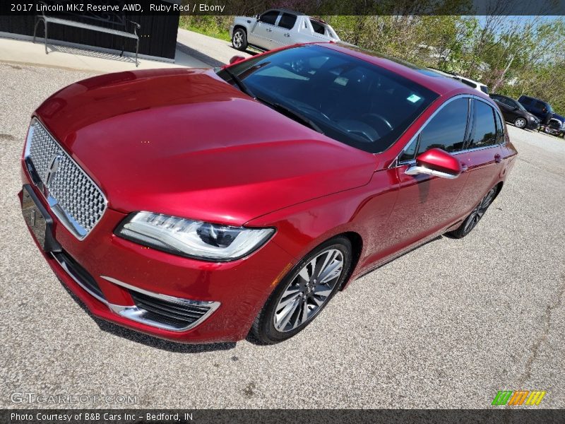 Ruby Red / Ebony 2017 Lincoln MKZ Reserve AWD