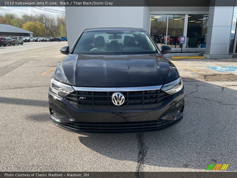 Black / Titan Black/Storm Gray 2019 Volkswagen Jetta R-Line