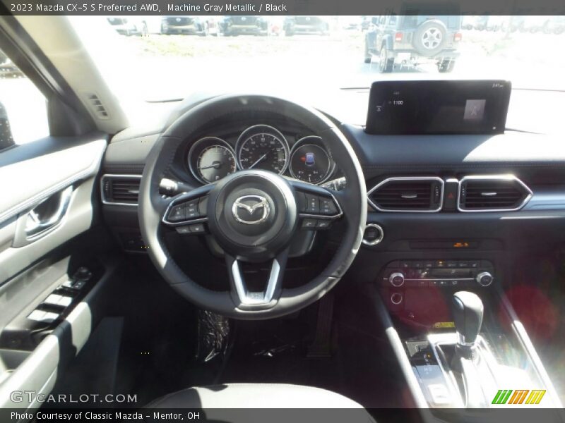 Machine Gray Metallic / Black 2023 Mazda CX-5 S Preferred AWD