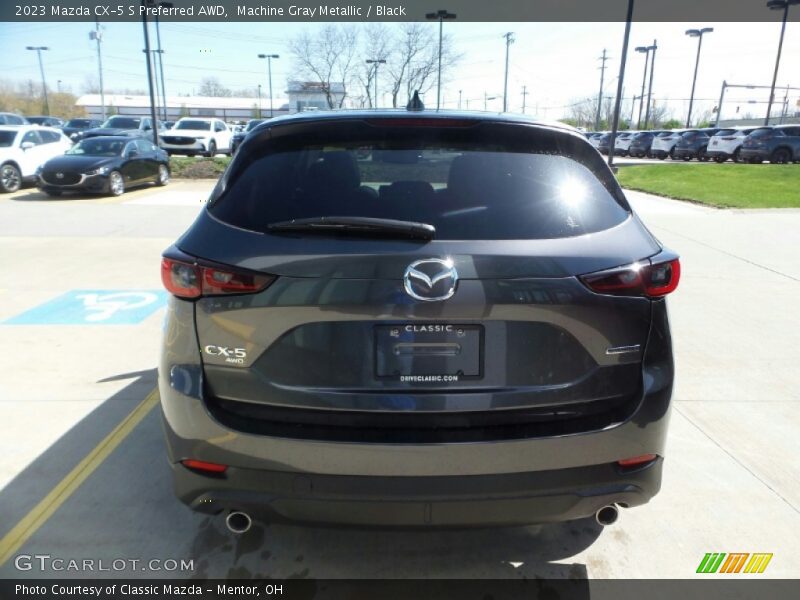 Machine Gray Metallic / Black 2023 Mazda CX-5 S Preferred AWD