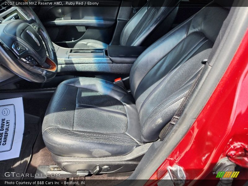 Ruby Red / Ebony 2017 Lincoln MKZ Reserve AWD