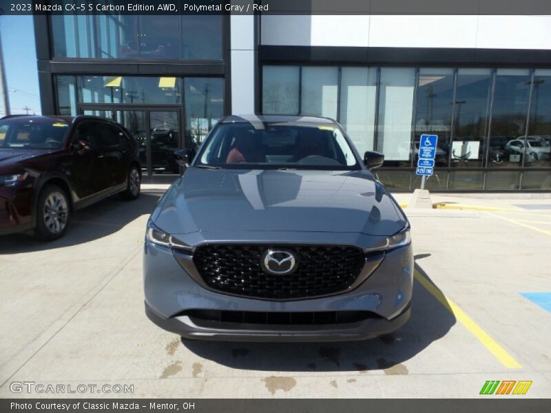 Polymetal Gray / Red 2023 Mazda CX-5 S Carbon Edition AWD