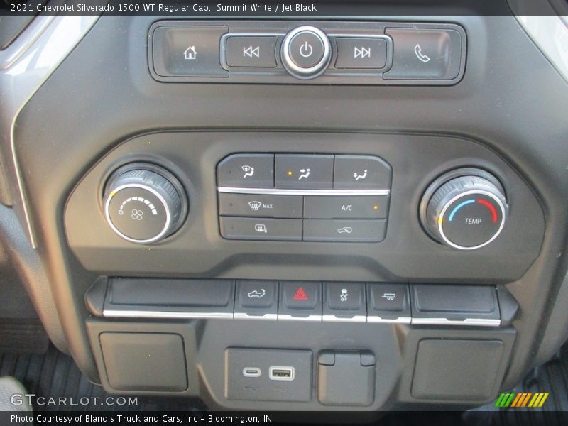 Summit White / Jet Black 2021 Chevrolet Silverado 1500 WT Regular Cab