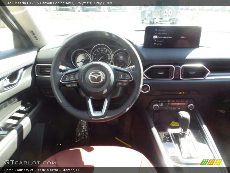 Polymetal Gray / Red 2023 Mazda CX-5 S Carbon Edition AWD