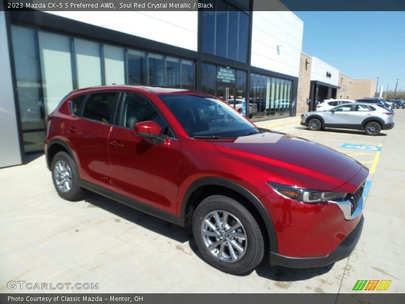 Soul Red Crystal Metallic / Black 2023 Mazda CX-5 S Preferred AWD