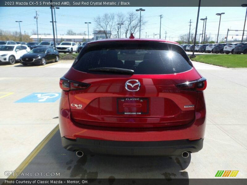 Soul Red Crystal Metallic / Black 2023 Mazda CX-5 S Preferred AWD