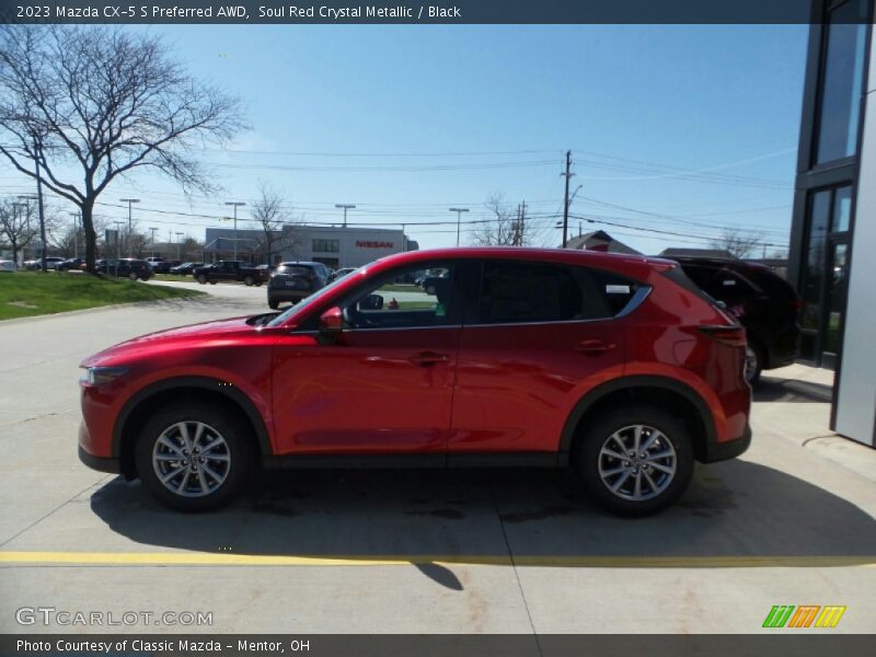 Soul Red Crystal Metallic / Black 2023 Mazda CX-5 S Preferred AWD