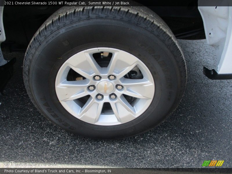 Summit White / Jet Black 2021 Chevrolet Silverado 1500 WT Regular Cab
