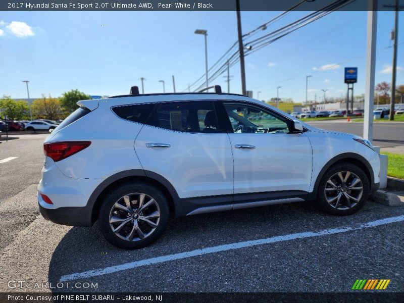 Pearl White / Black 2017 Hyundai Santa Fe Sport 2.0T Ulitimate AWD