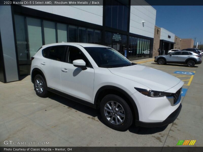 Rhodium White Metallic / Black 2023 Mazda CX-5 S Select AWD