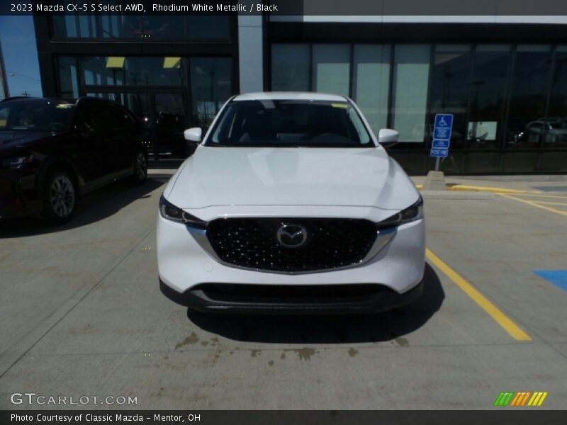 Rhodium White Metallic / Black 2023 Mazda CX-5 S Select AWD