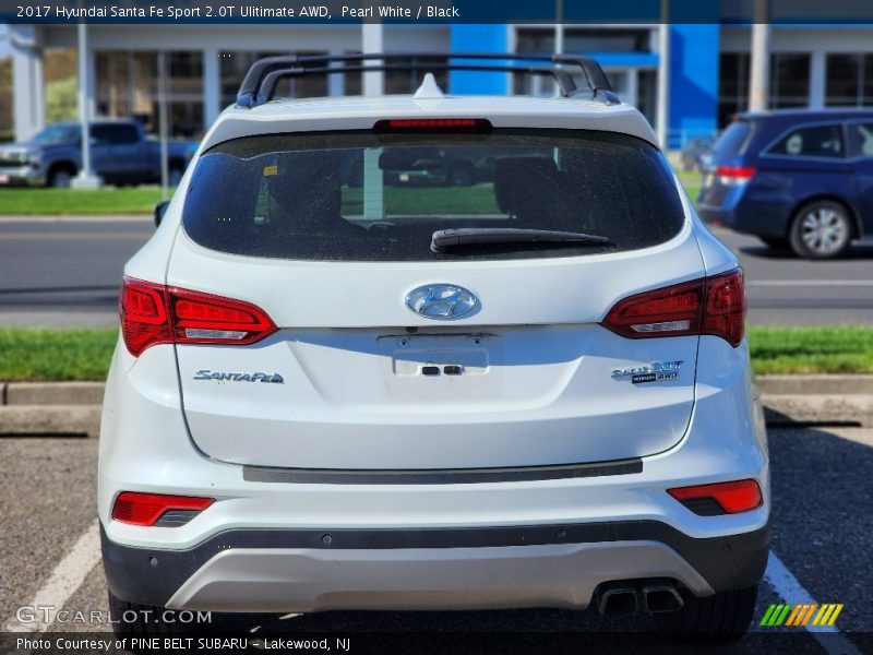 Pearl White / Black 2017 Hyundai Santa Fe Sport 2.0T Ulitimate AWD