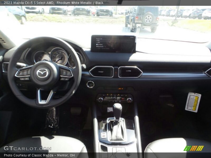 Rhodium White Metallic / Black 2023 Mazda CX-5 S Select AWD