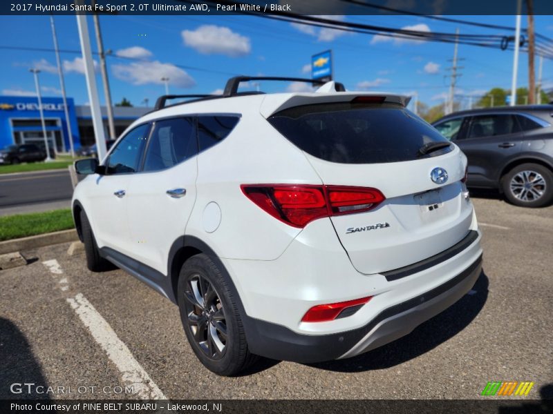 Pearl White / Black 2017 Hyundai Santa Fe Sport 2.0T Ulitimate AWD